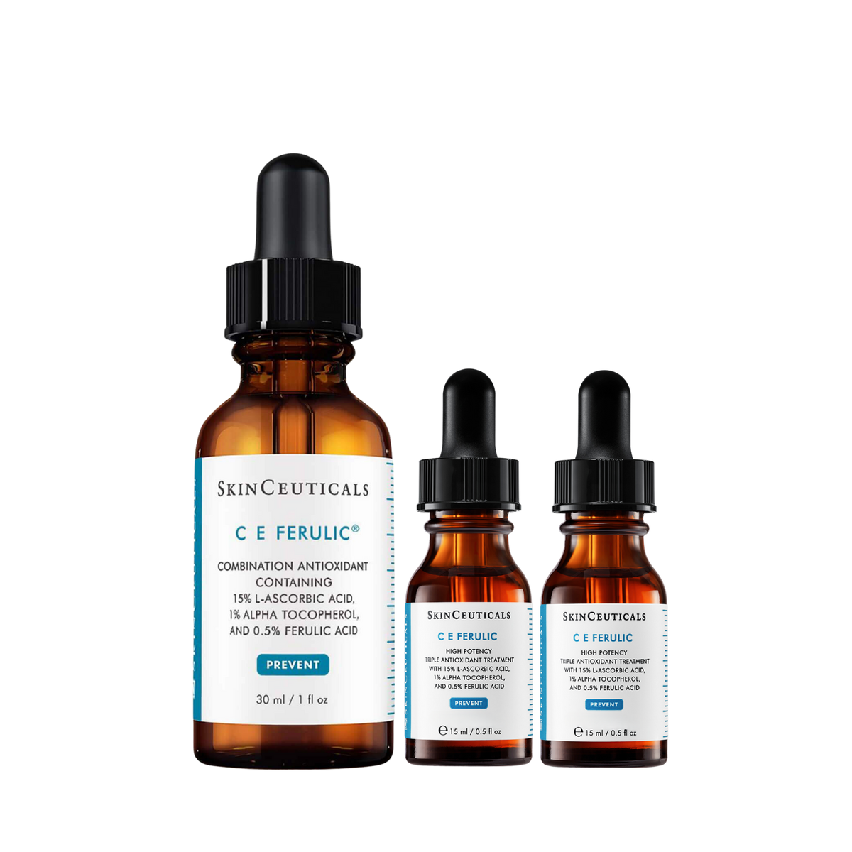 SkinCeuticals C E Ferulic Double Up Extra Bundle with C E Ferulic 30ml and two C E Ferulic 15ml