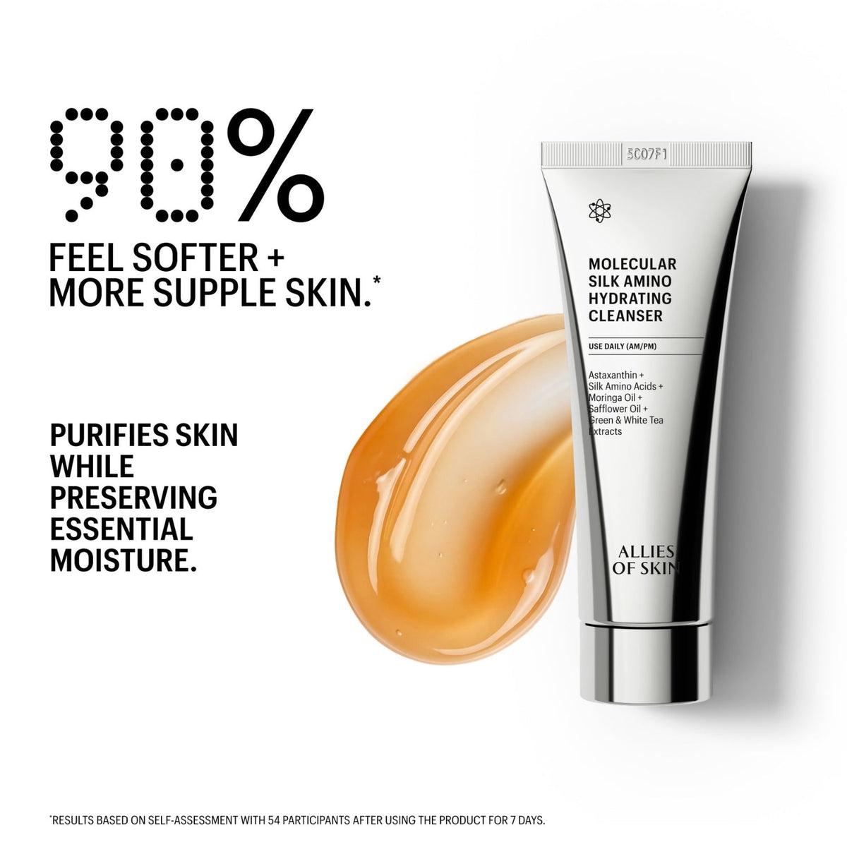 Allies of SkinAllies of Skin Molecular Silk Amino Hydrating Cleanser 100mlSkinShop