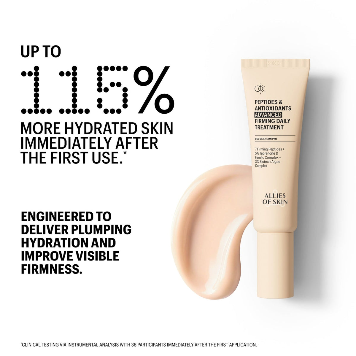 Allies of SkinAllies of Skin Peptides & Antioxidants Advanced Firming Daily Treatment 48mlSkinShop