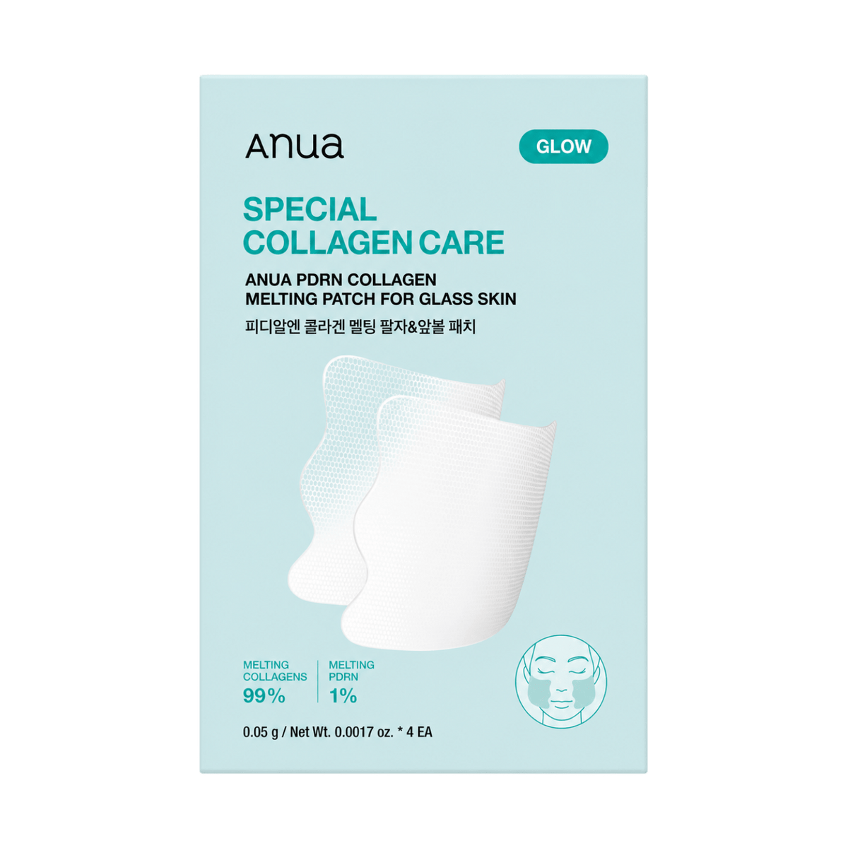 Anua PDRN Collagen Melting Patch for Glass Skin (4ea) SkinShop
