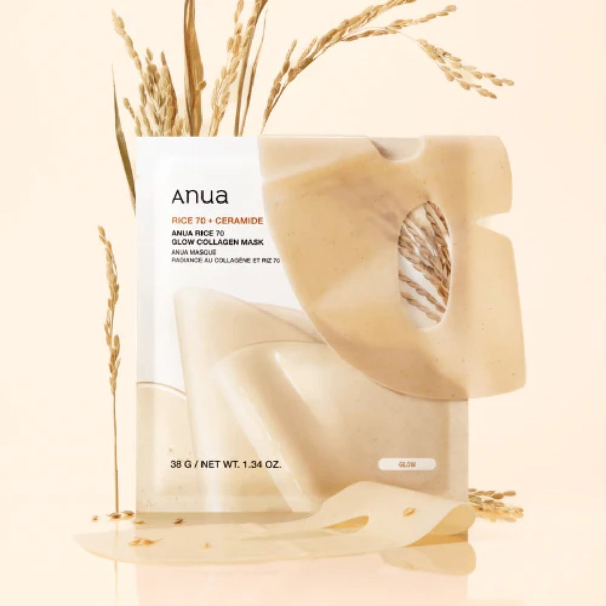 AnuaAnua Rice Water + Collagen Hydrogel Mask (4 pack)SkinShop