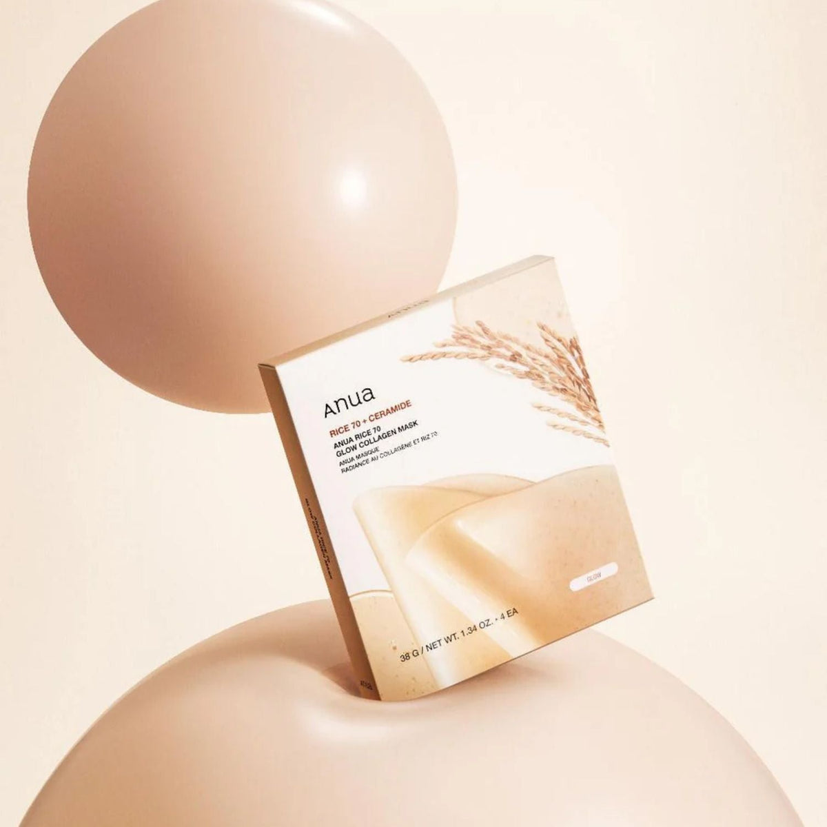 AnuaAnua Rice Water + Collagen Hydrogel Mask (4 pack)SkinShop