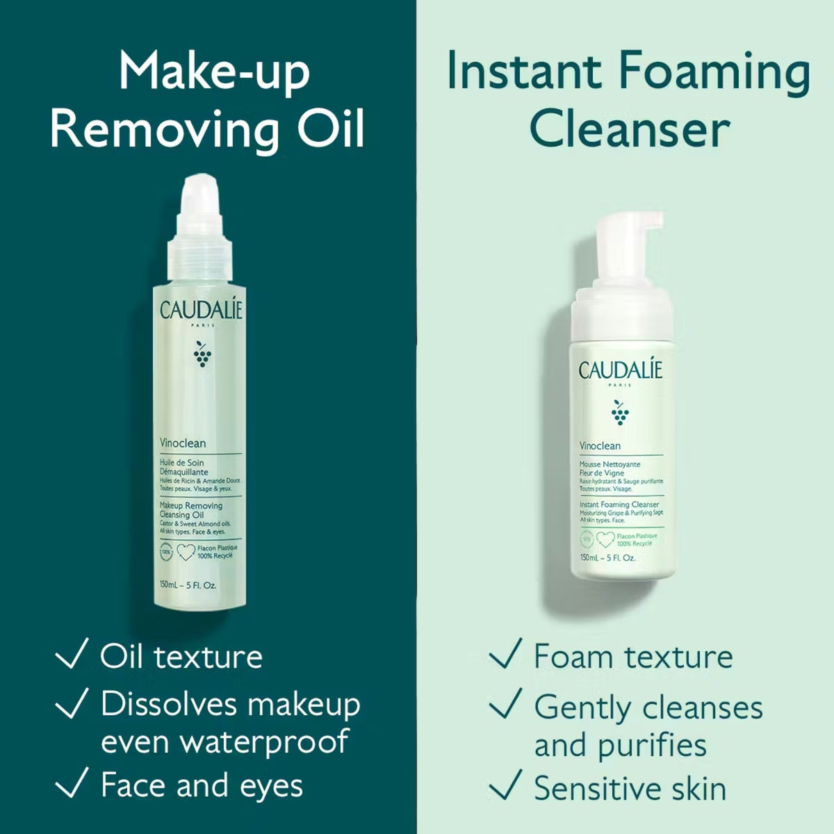 CaudalieCaudalie Vinoclean Makeup Removing Cleansing Oil 150mlSkinShop