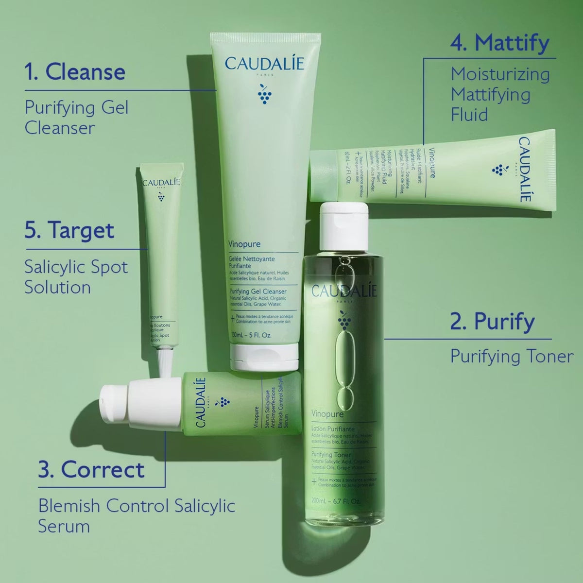 CaudalieCaudalie Vinopure Moisturizing Mattifying Fluid 60mlSkinShop