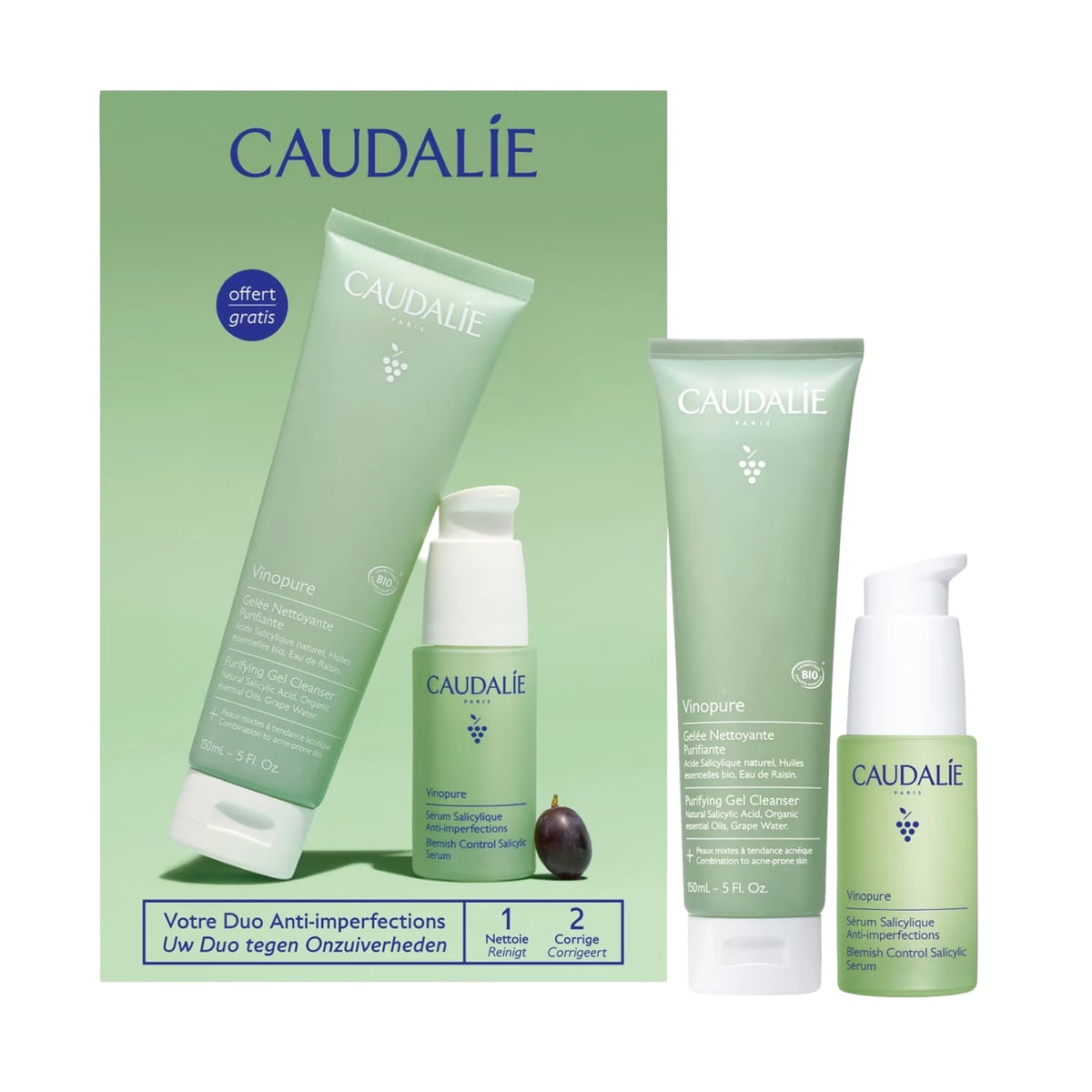 CaudalieCaudalie Vinopure Set Serum & Gel CleanserSkinShop