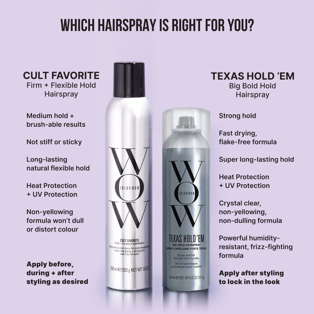 Color Wow Texas Hold'em Big Hold Hairspray 234ml SkinShop
