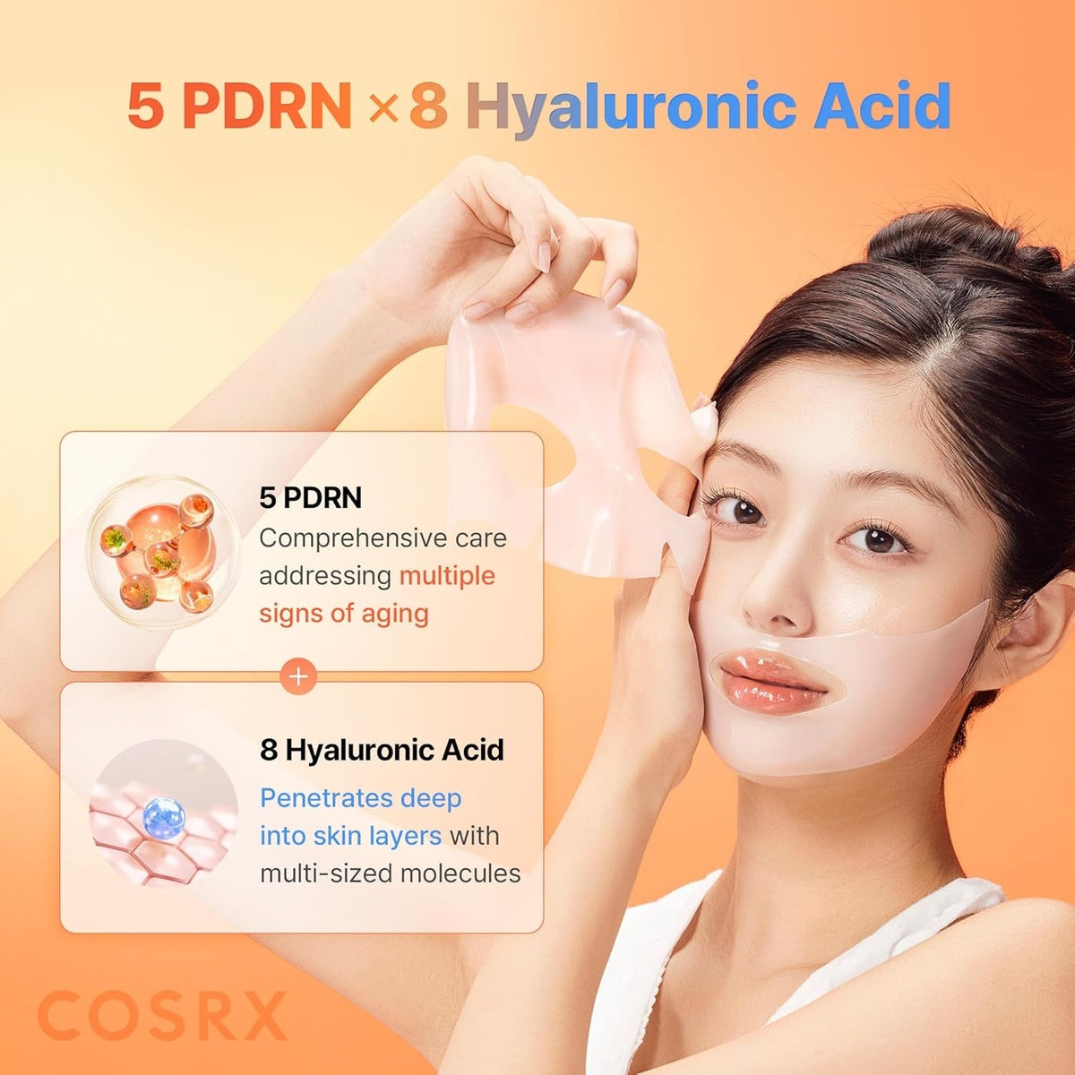 COSRXCOSRX 5 PDRN Hyaluronic Acid Vital Hydrating Hydrogel Mask 3 PackSkinShop