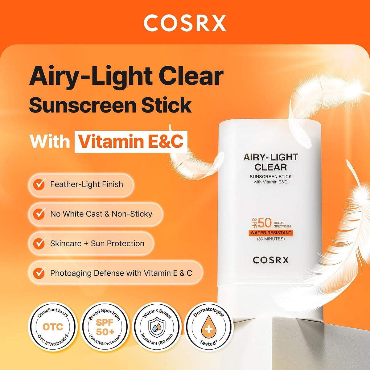 COSRXCOSRX Airy light Invisible Sun Stick SPF50+ 19mlSkinShop