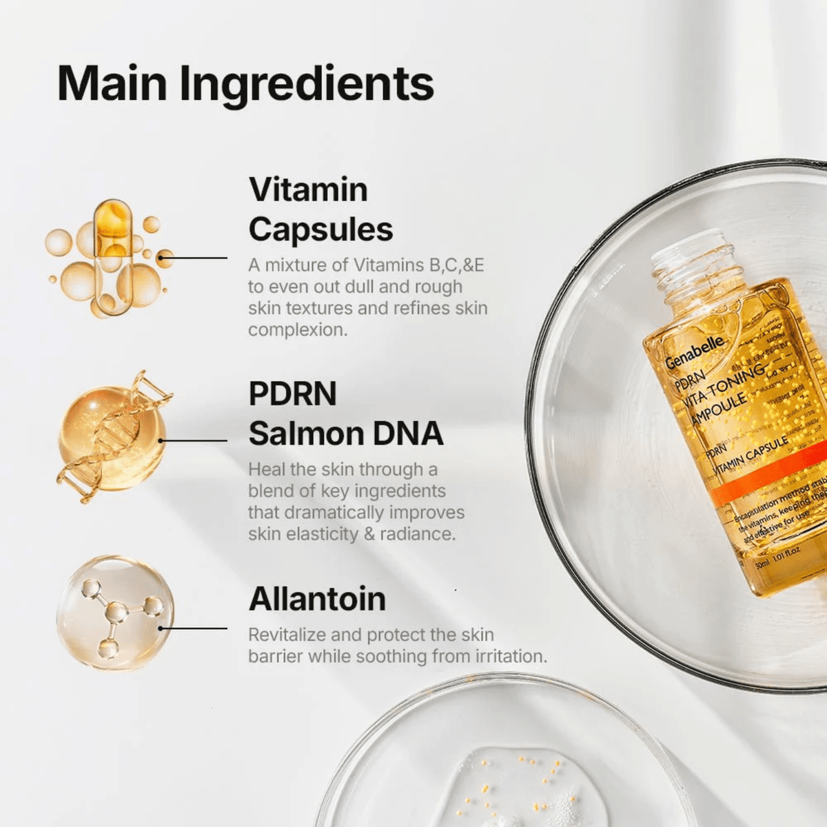 Genabelle PDRN VITA Toning Ampoule 70ml SkinShop