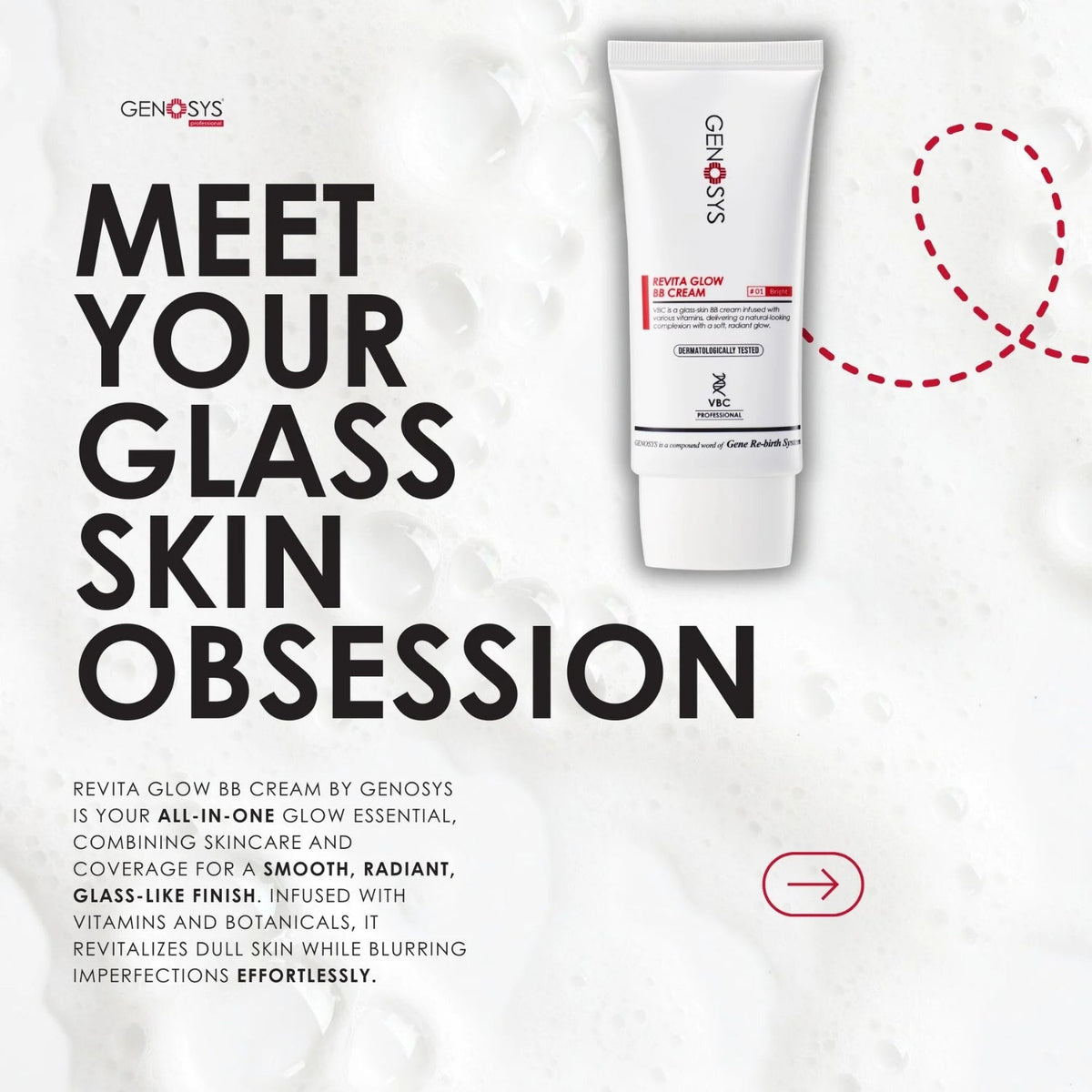 Genosys Revita Glow BB Cream Bright 50ml SkinShop