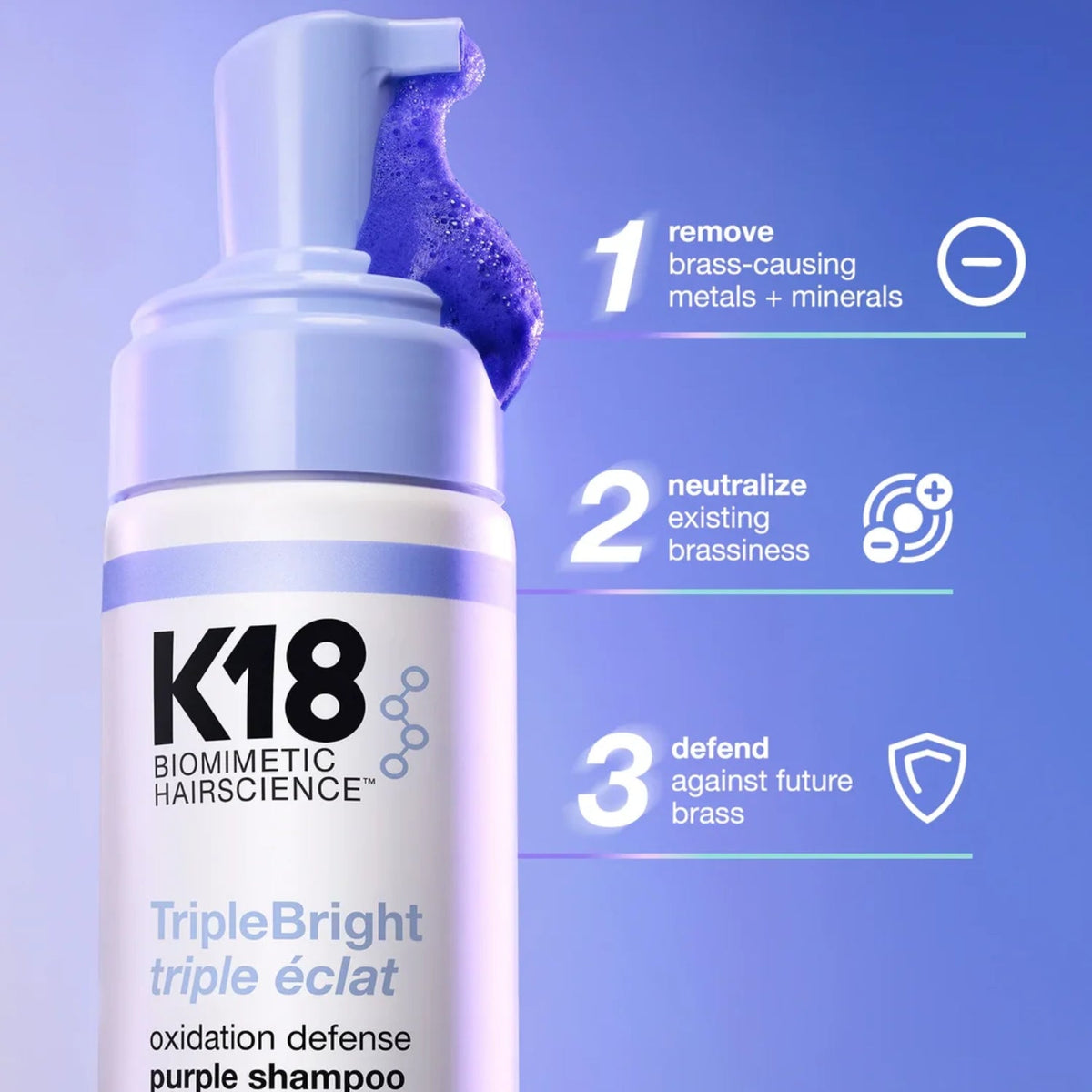K18K18 TripleBright Oxidation Defense Purple Shampoo 125mlSkinShop
