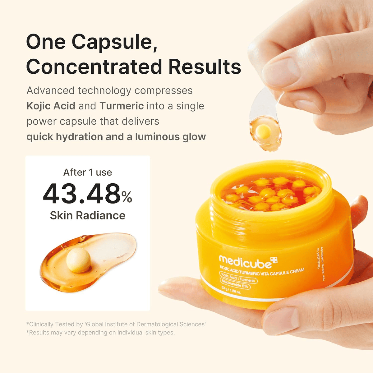 Medicube Kojic Acid Turmeric Vita Capsule Cream 53g SkinShop