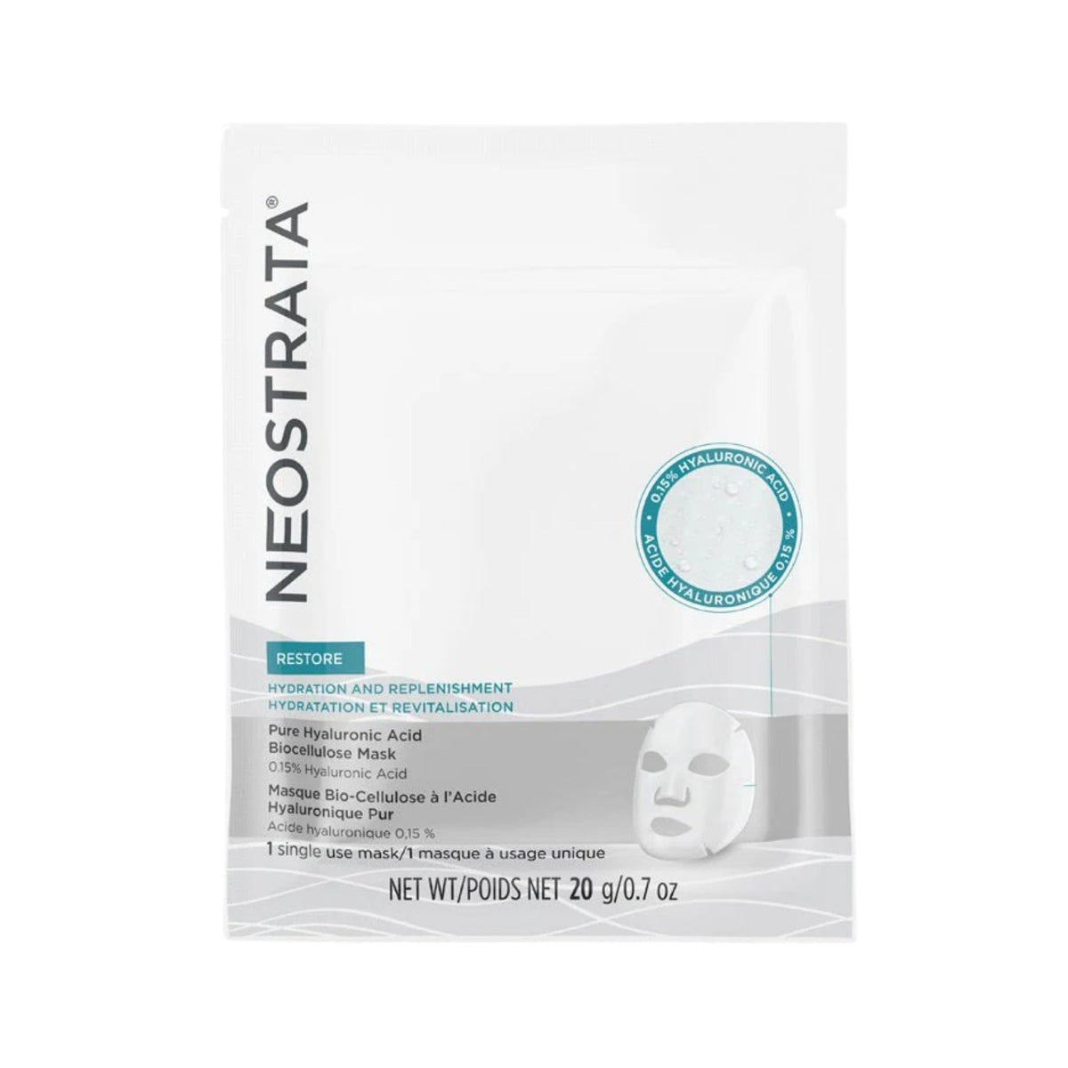 NeostrataNeostrata Pure Hyaluronic Acid Bio Cellulose Mask 20gSkinShop