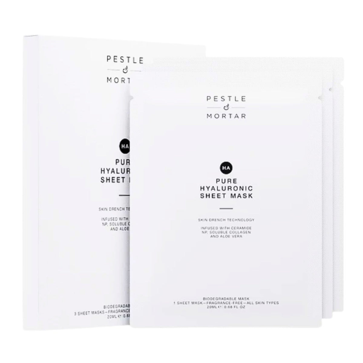 Pestle & MortarPestle & Mortar Pure Hyaluronic Sheet Mask (3 Pack)SkinShop