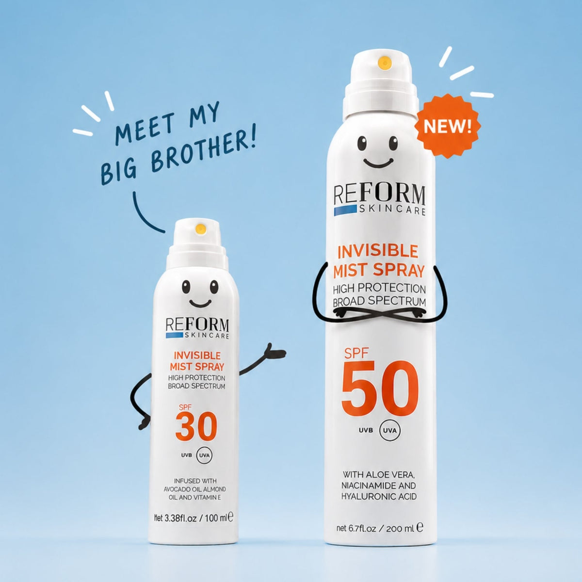 Reform SkincareReform Skincare SPF50+ Invisible Mist Spray 200mlSkinShop