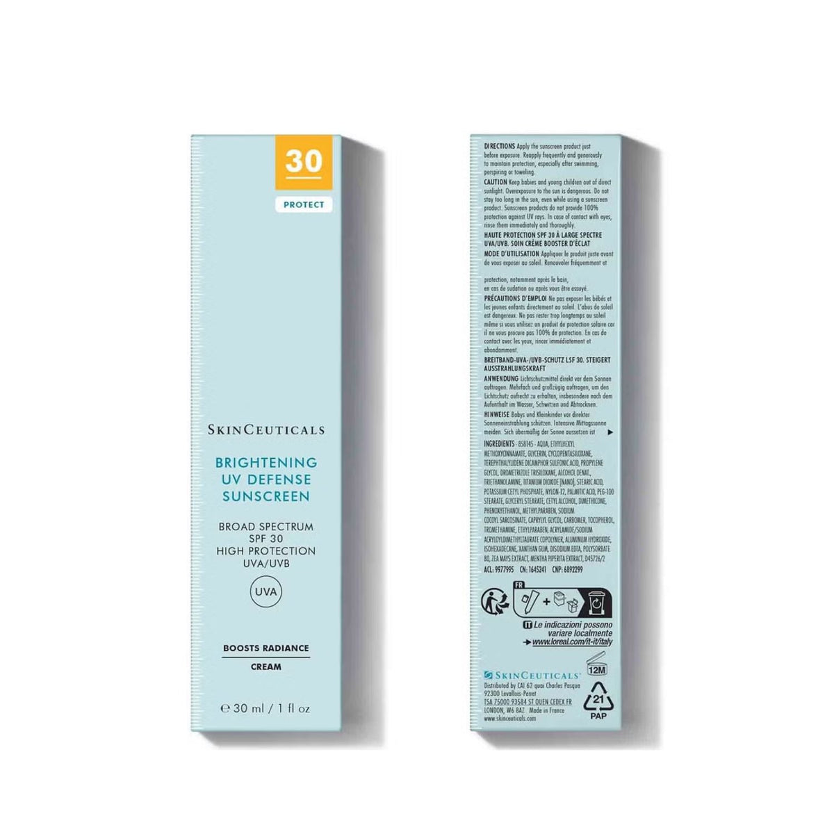 SkinCeuticalsSkinCeuticals Brightening UV Defense SPF30 30mlSkinShop