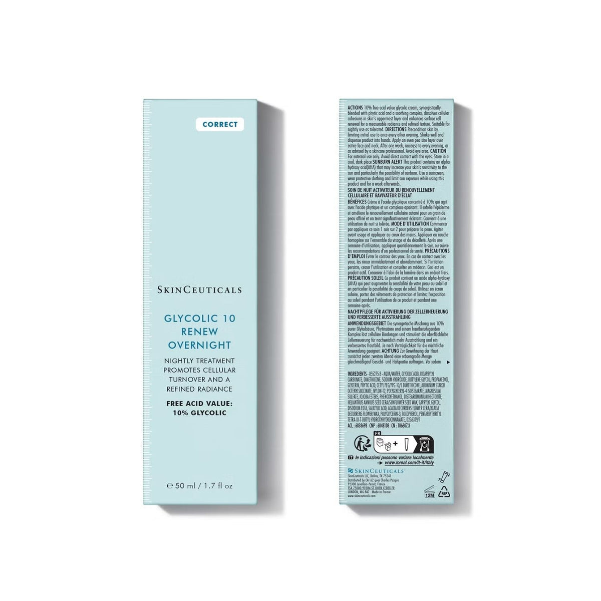 SkinCeuticalsSkinCeuticals Glycolic 10 Renew Overnight 50mlSkinShop
