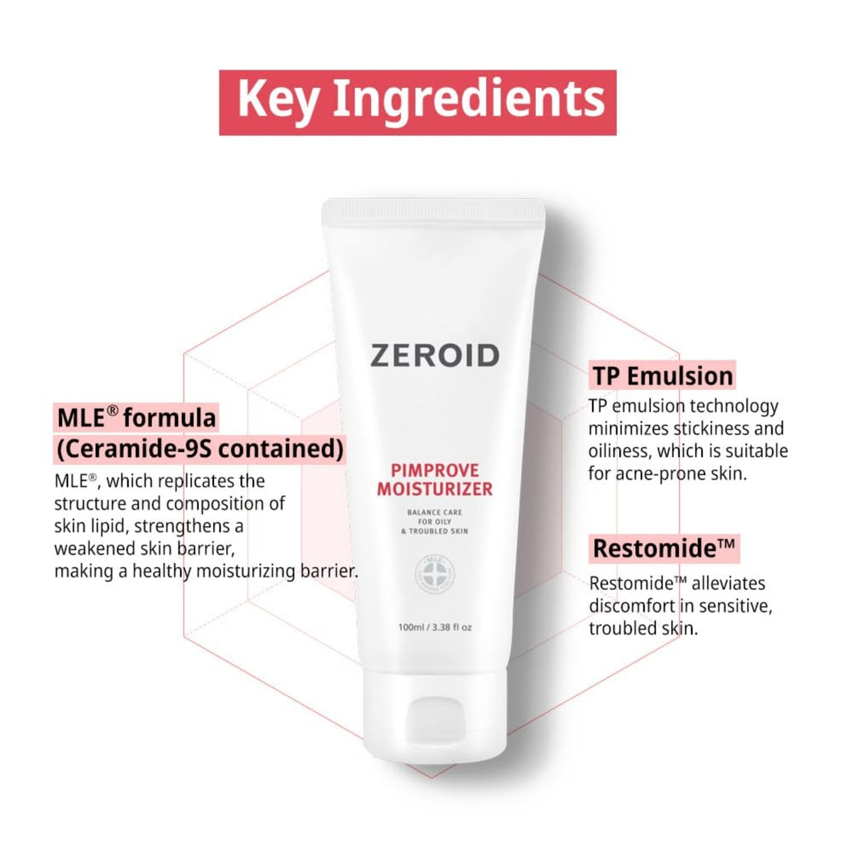 ZEROID Pimprove Moisturizer 100ml SkinShop