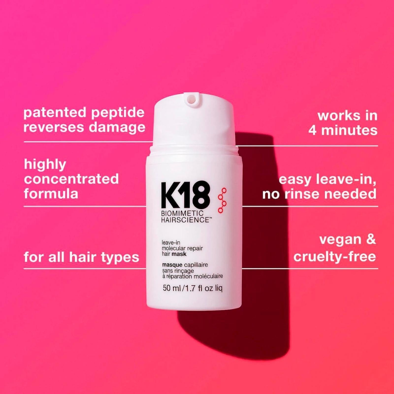 K18 K18 | Leave-In Molecular Repair Hair Mask | 50ml - SkinShop