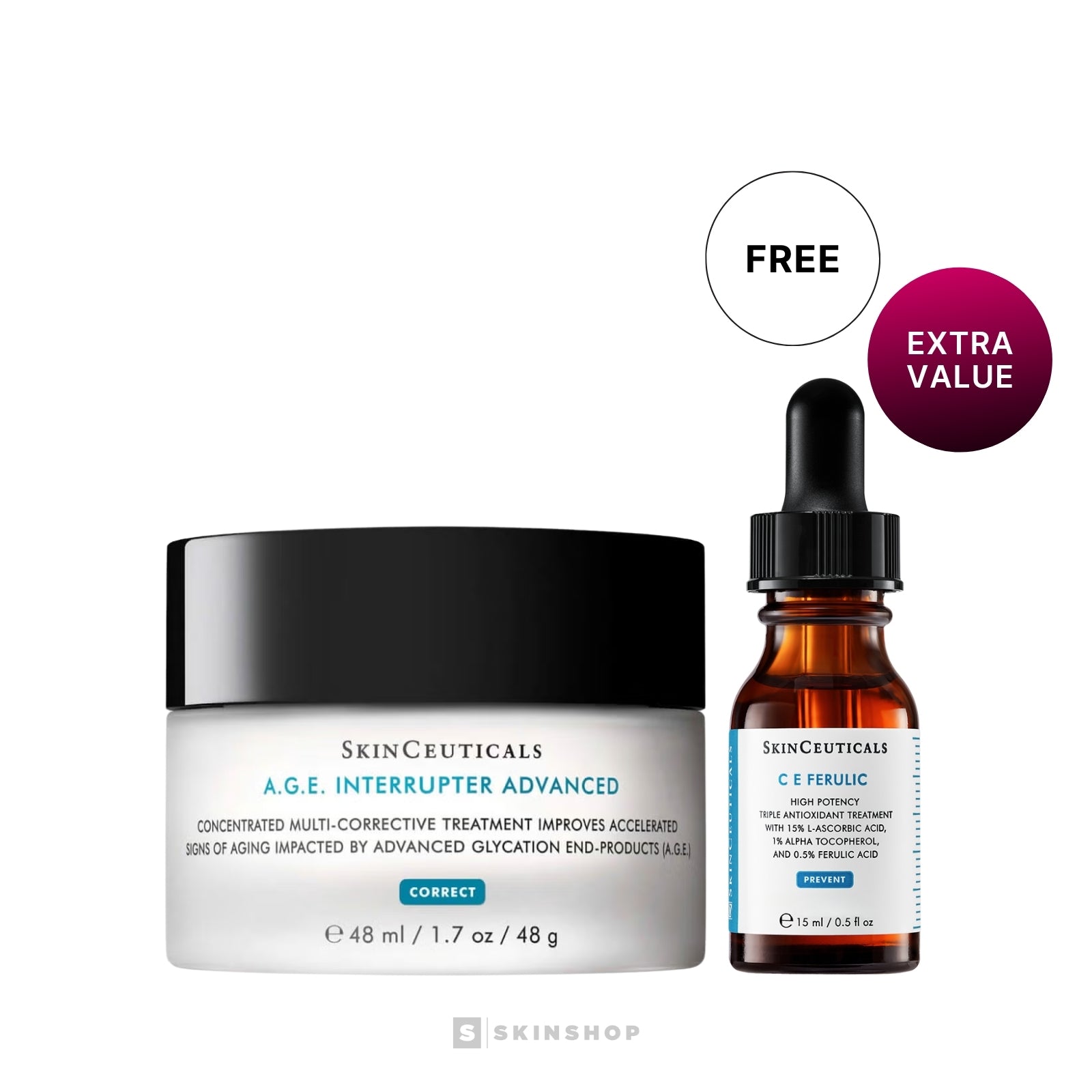 SkinCeuticals | A.G.E. Interrupter Advanced + C E Ferulic Duo Bundle