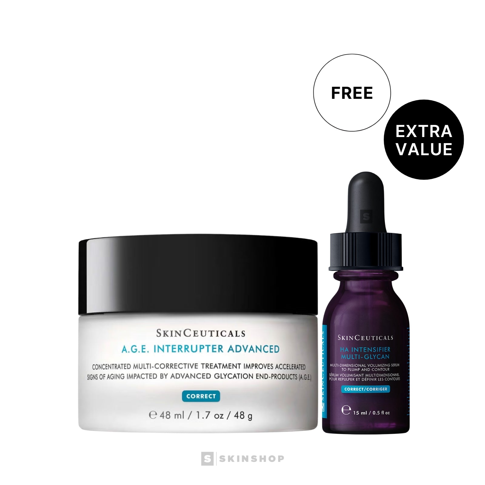 SkinCeuticals | A.G.E Interrupter Advanced & HA Intensifier Multi Glycan Bundle