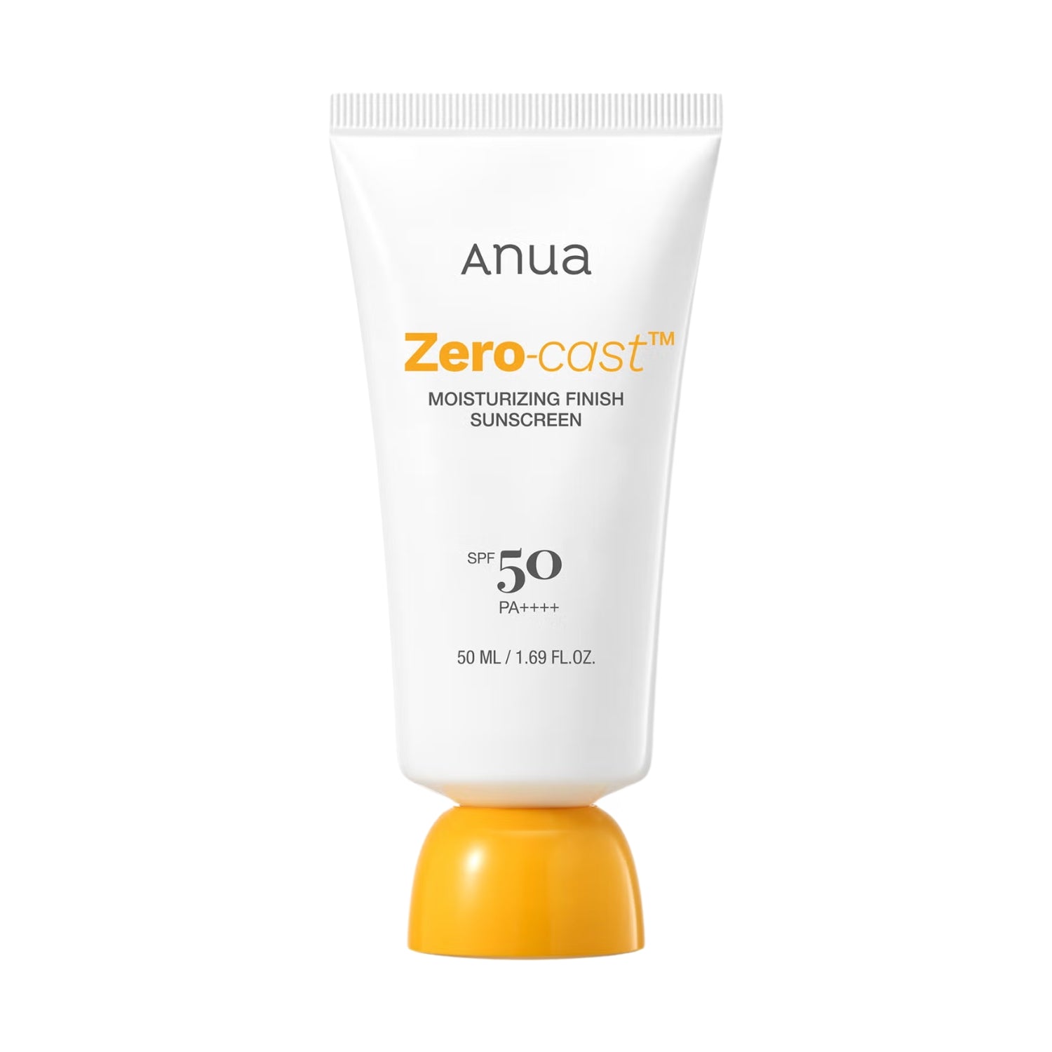 Anua Zero-Cast Moisturising Finish Sunscreen SPF50 50ml