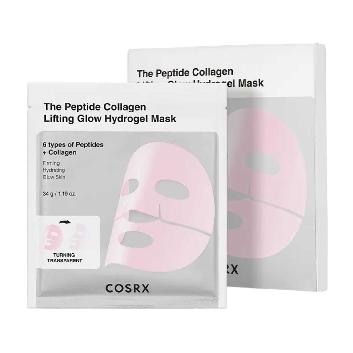 COSRX | Peptide Collagen Glow Hydrogel Mask (3 Pack)