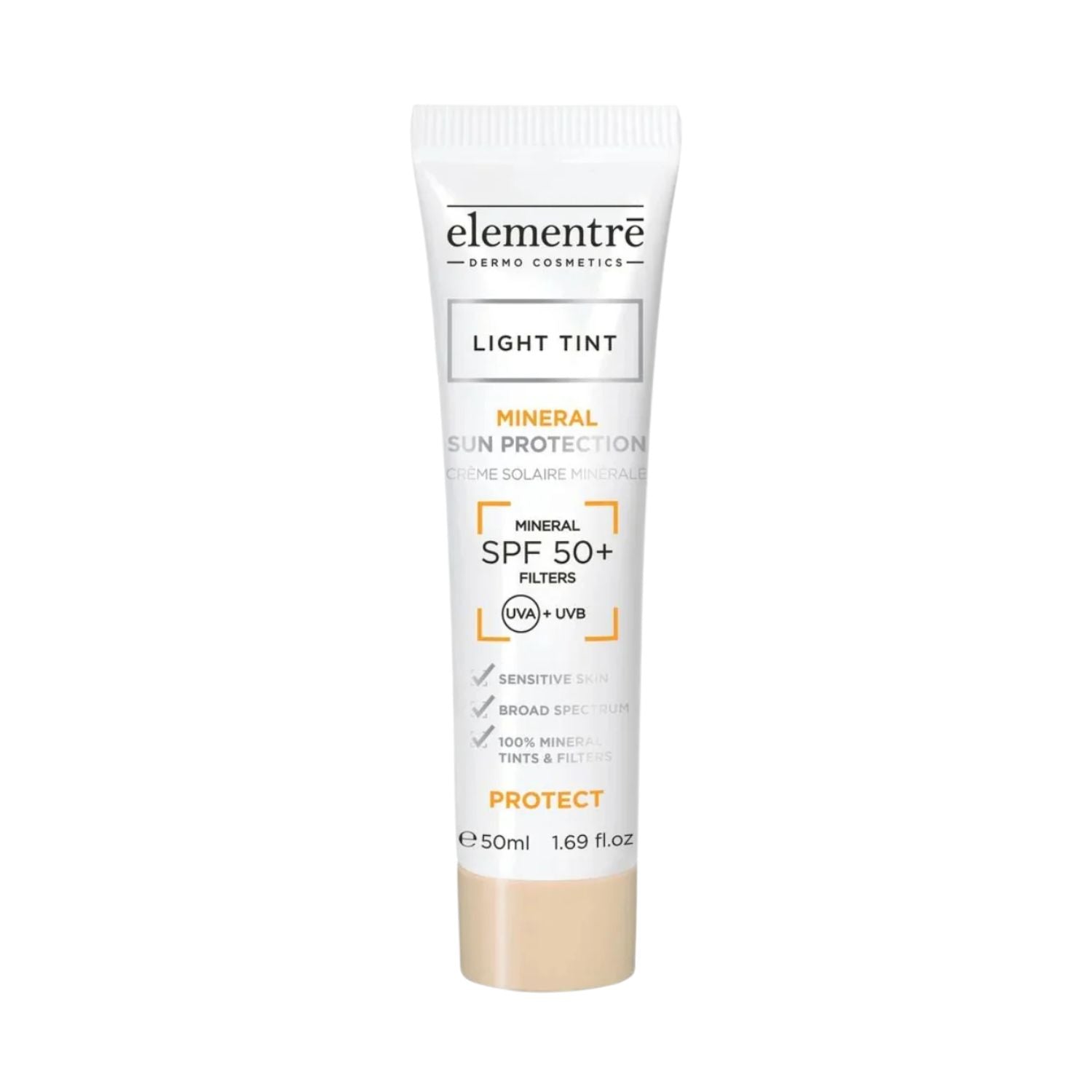 Elementre SPF 50+ Mineral Sun Protection Light Tint 50ml