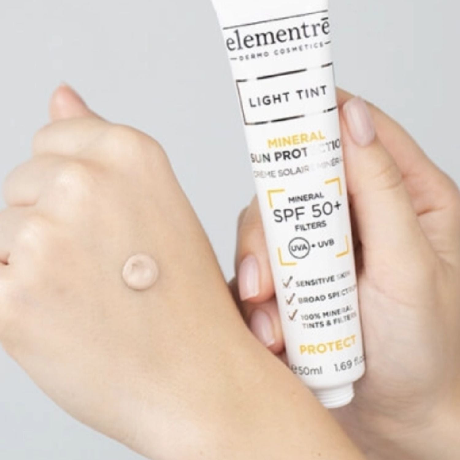 Elementre SPF 50+ Mineral Sun Protection Light Tint 50ml