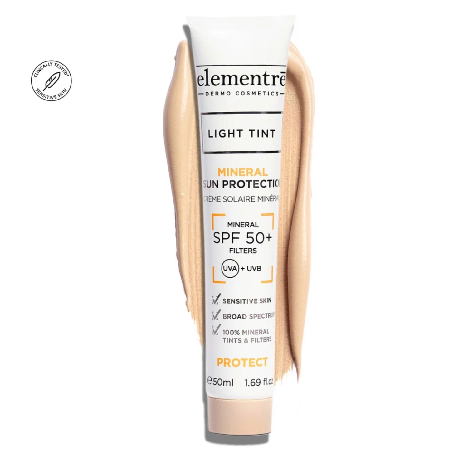 Elementre SPF 50+ Mineral Sun Protection Light Tint 50ml