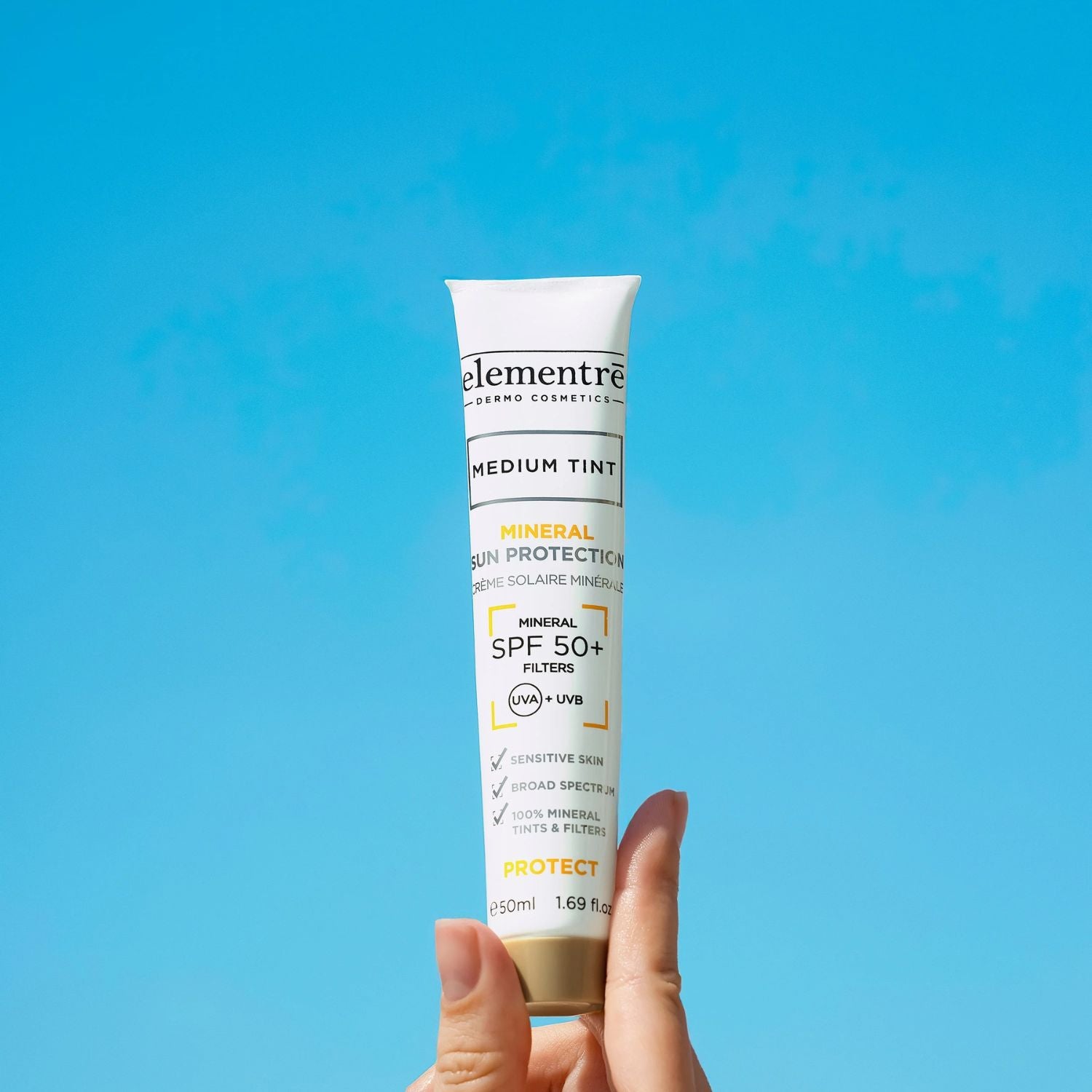 Elementre SPF 50+ Mineral Sun Protection Medium Tint 50ml