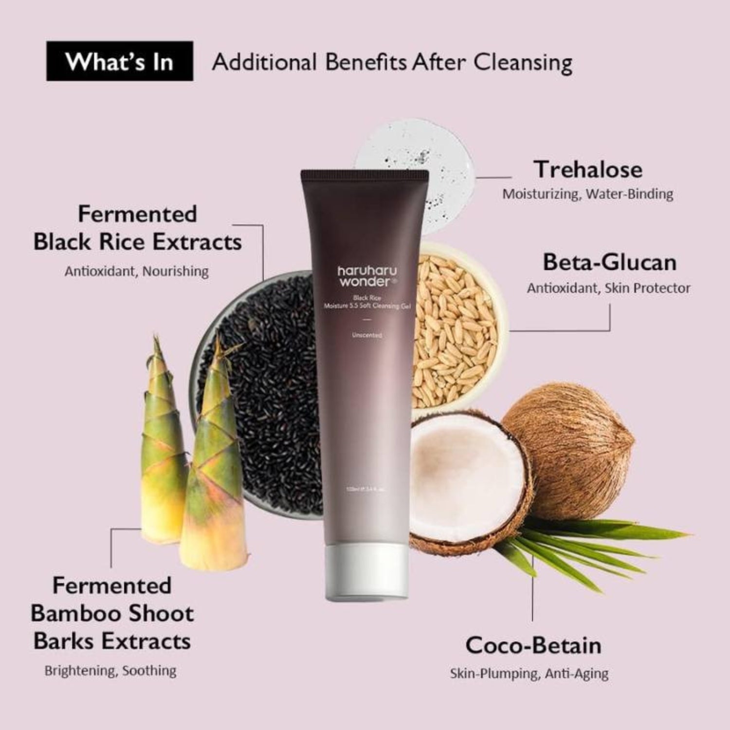 Haruharu Wonder Black Rice 5.5 Soft Cleansing Gel 100ml
