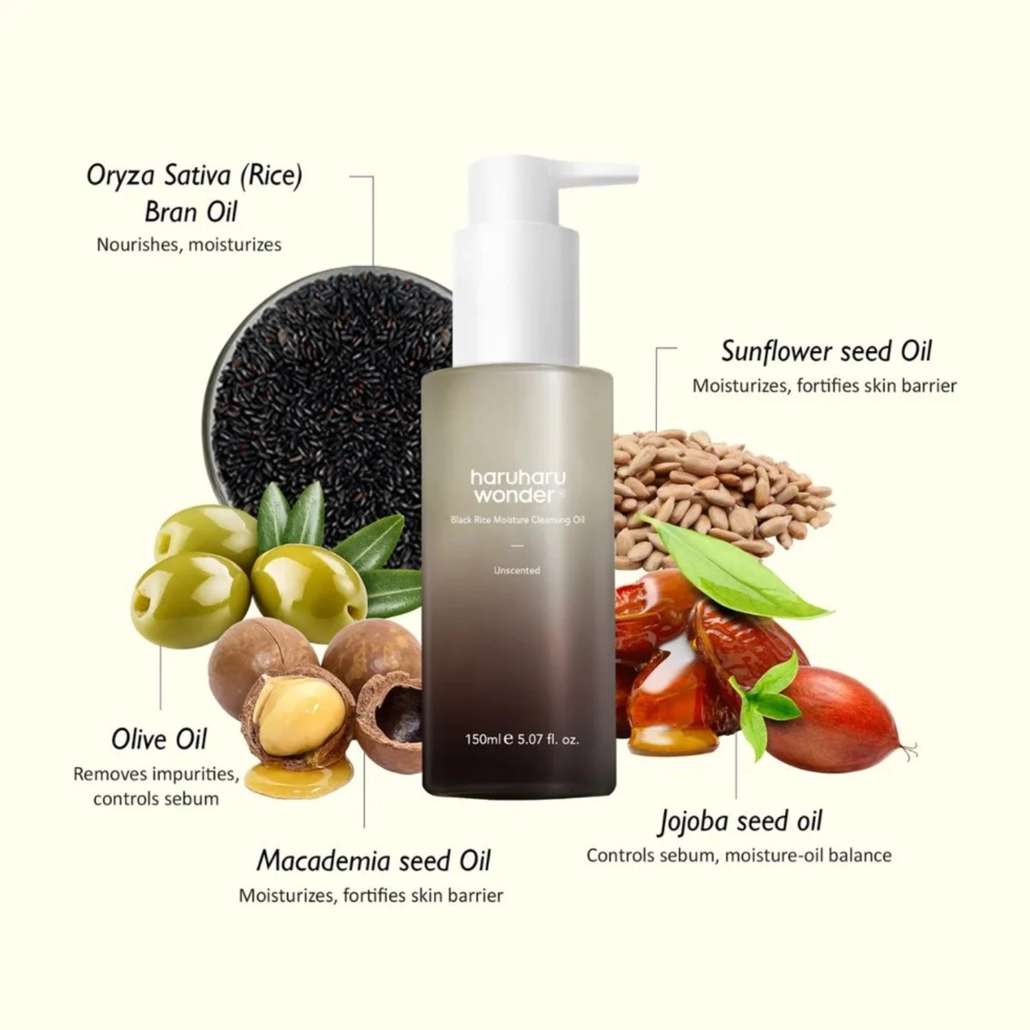 Haruharu Wonder Black Rice Moisture Deep Cleansing Oil 150ml
