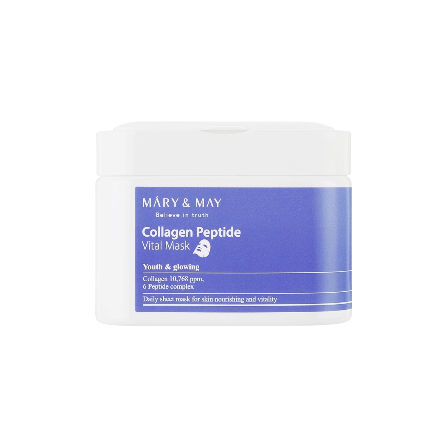 Mary & May Collagen Peptide Vital Mask 30 sheets