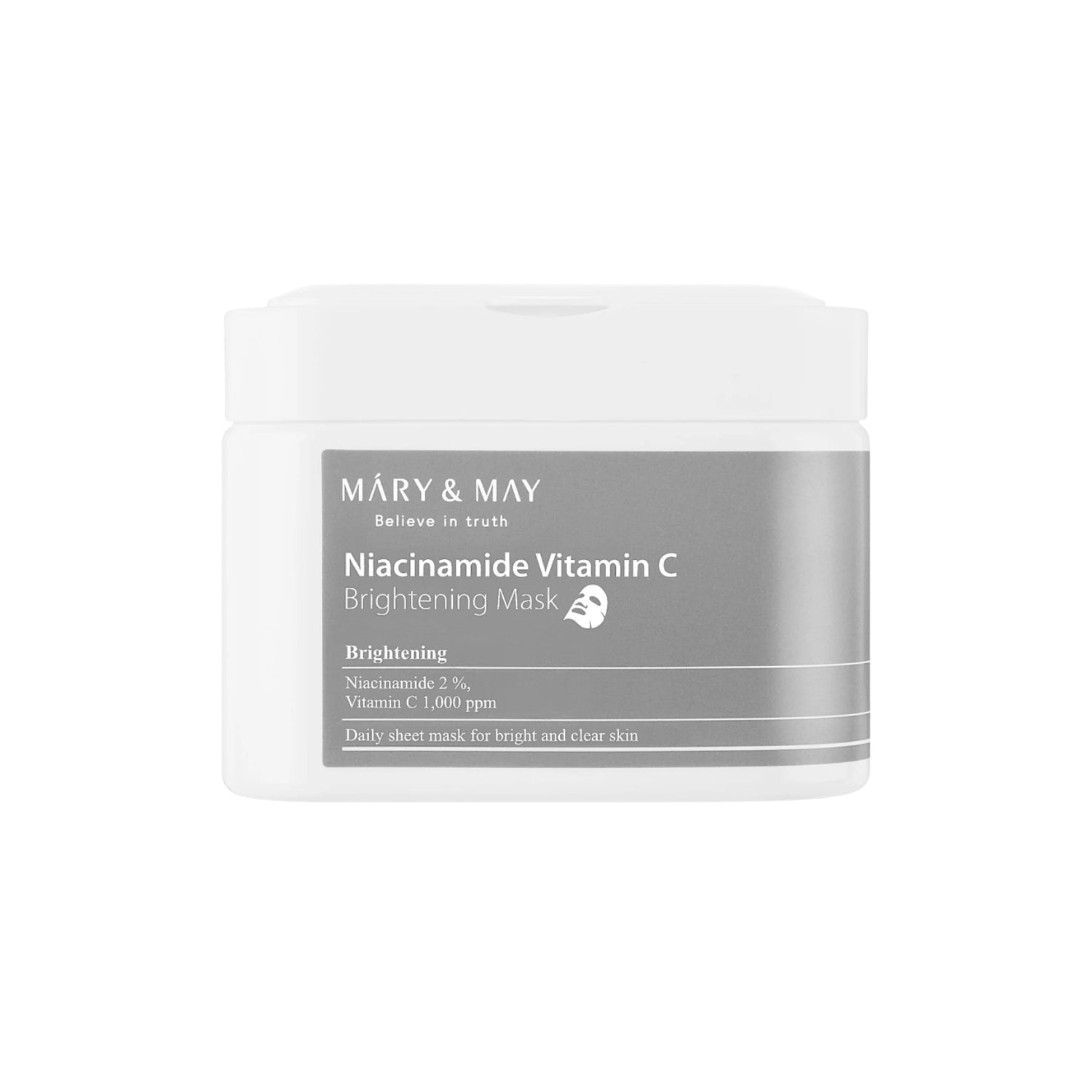 Mary & May Niacinamide Vitamin C Brightening Mask 30 sheets