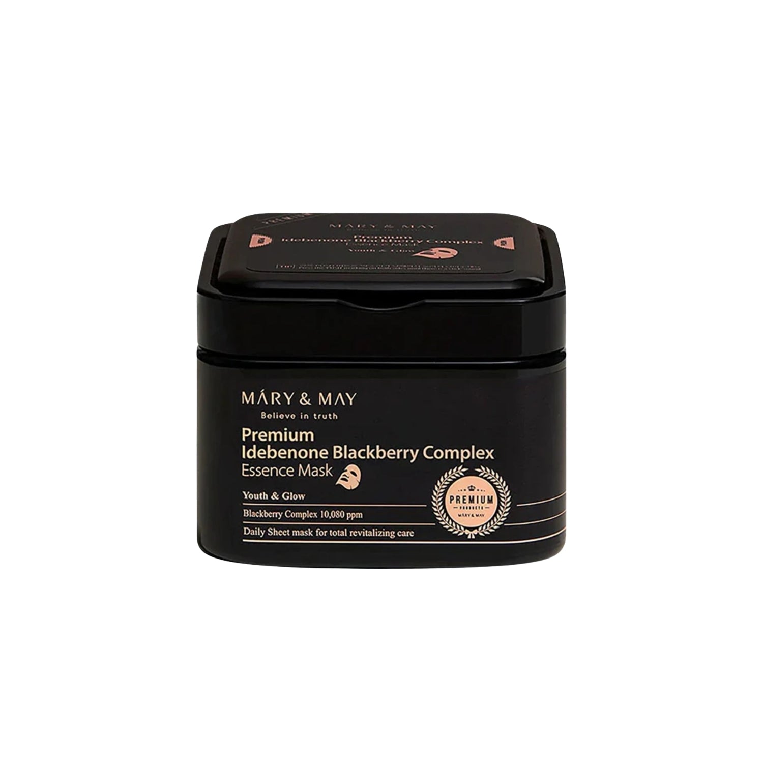 Mary & May Premium Idebenone Blackberry Complex Essence Mask 20 sheets