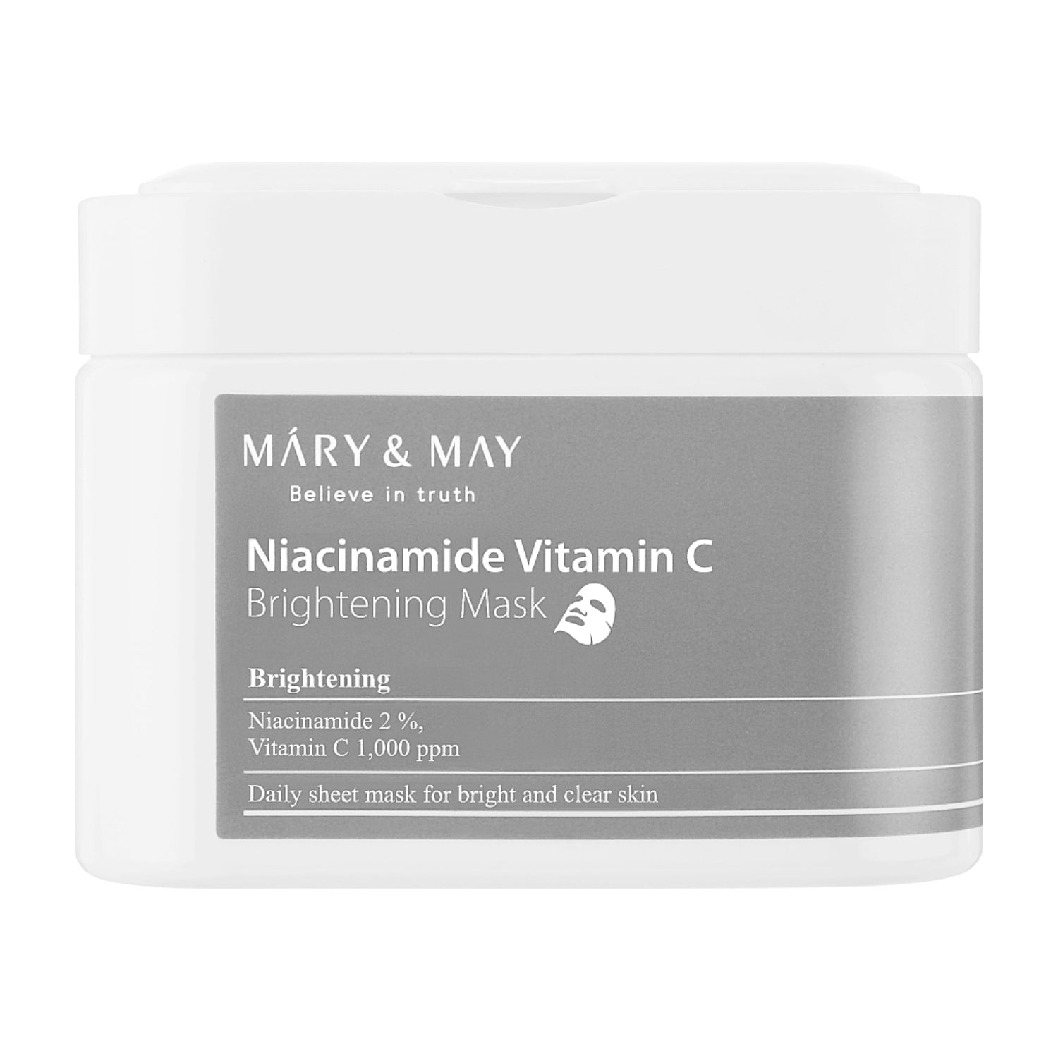 Mary & May | Niacinamide Vitamin C Brightening Mask 30 sheets