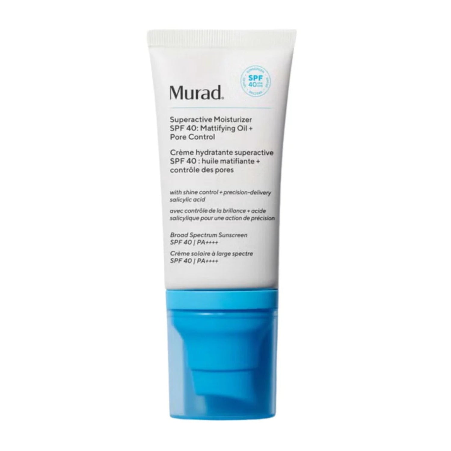 Murad | Superactive Moisturiser SPF40 Mattifying Oil + Pore Control 50ml