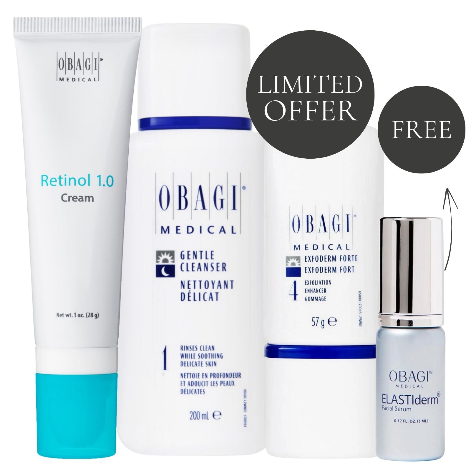 Obagi | Exfoliate & Cleanse Exclusive Deluxe Bundle Normal-Oily