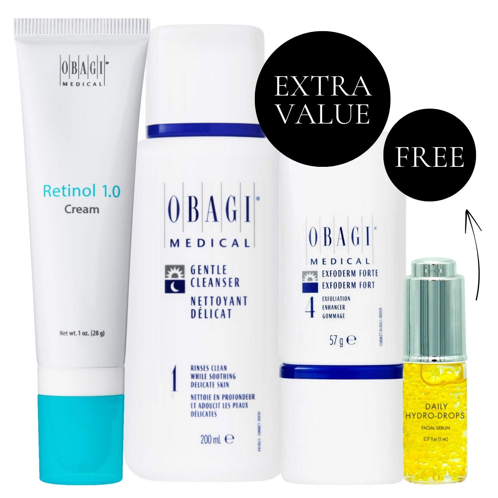 Obagi | Exfoliate & Cleanse Deluxe Bundle Normal-Dry