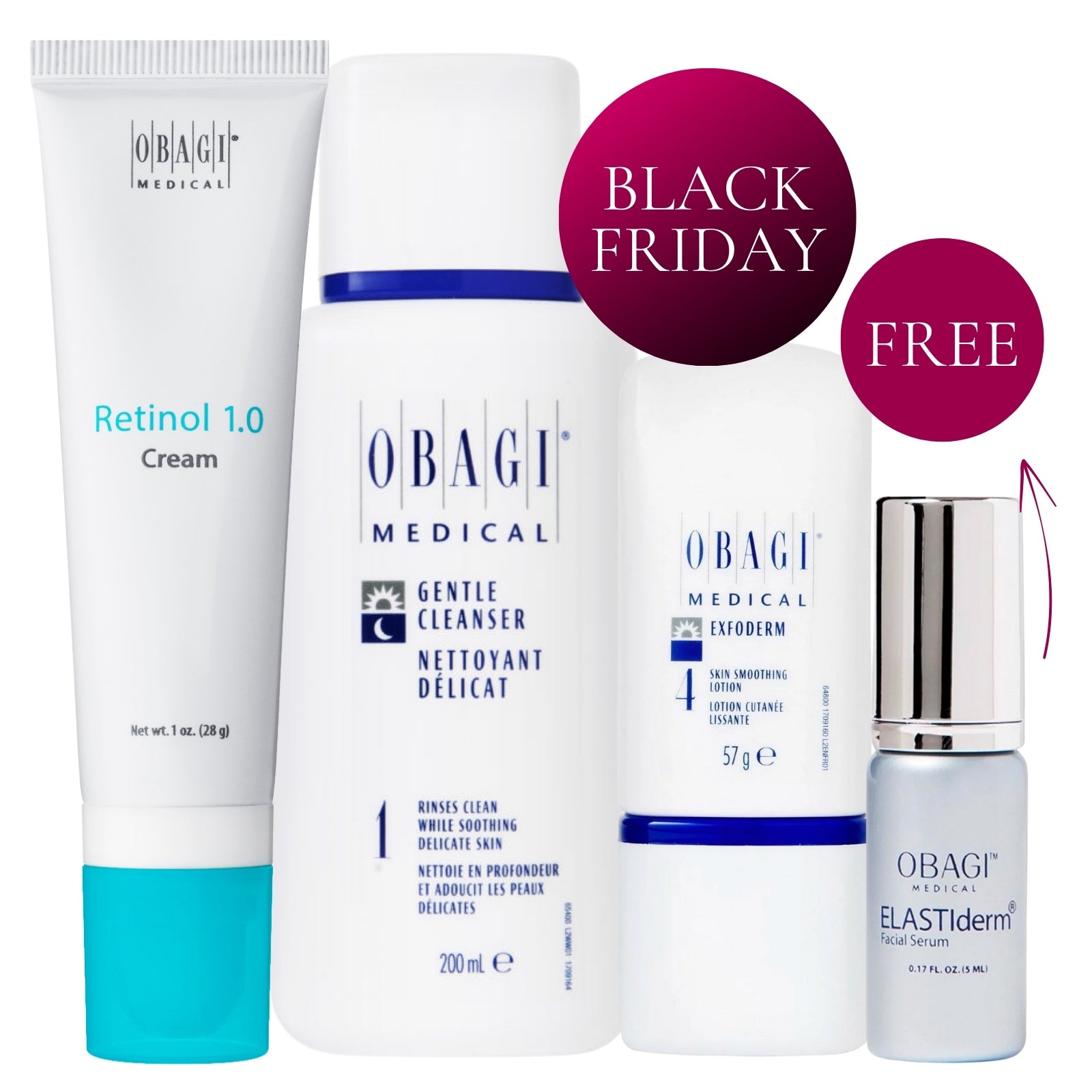 Obagi | Exfoliate & Cleanse Exclusive Deluxe Bundle Normal-Dry