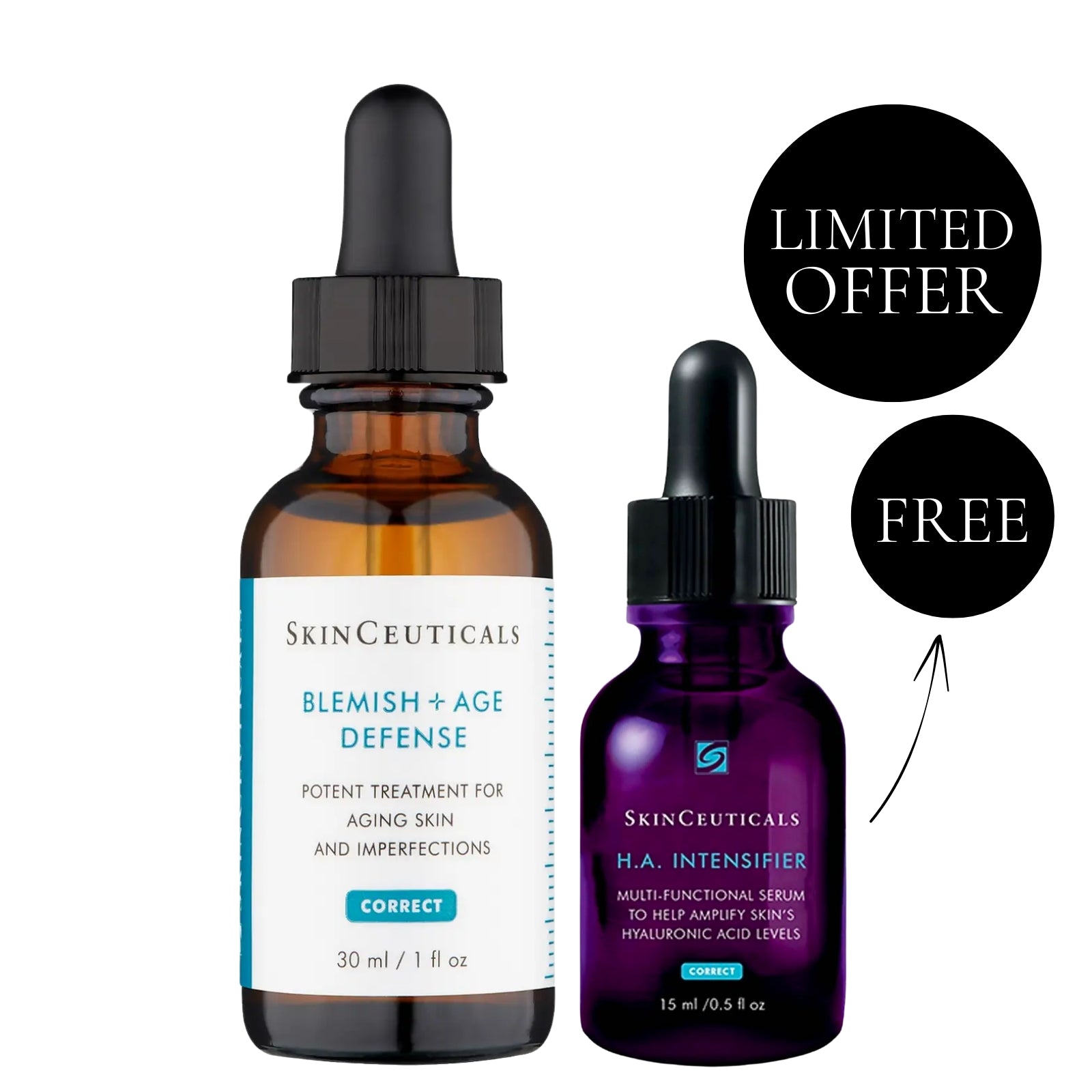 SkinCeuticals | Blemish + Age Defense & H.A Intensifier Exclusive Bundle