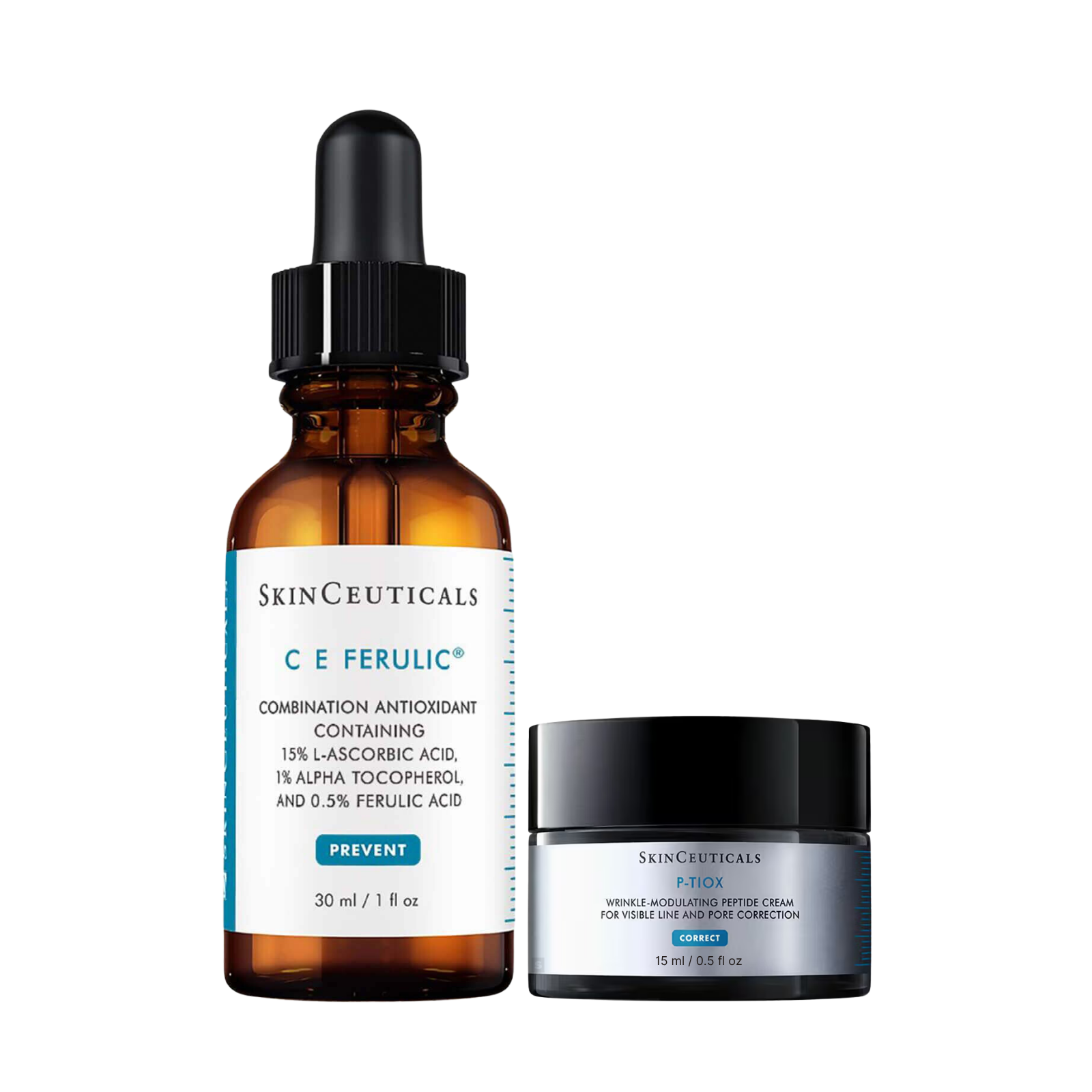 SkinCeuticals C E Ferulic + P-Tiox Cream Double Up Duo Bundle