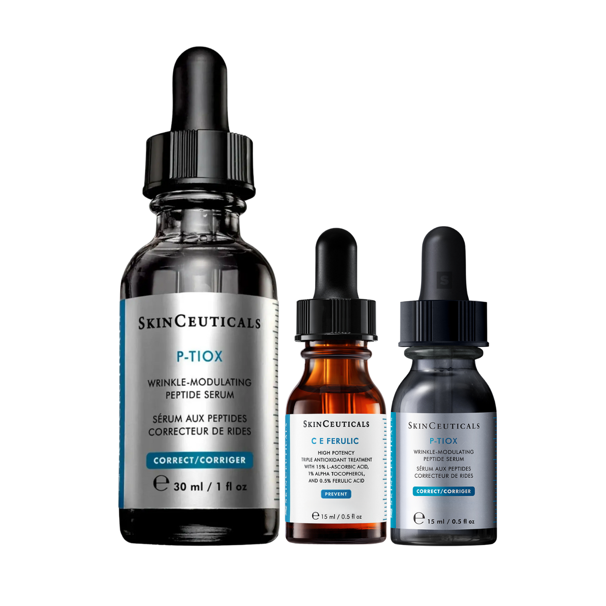 SkinCeuticals Luminous Double Up Bundle with P-TIOX 30ml, P-TIOX 15ml and C E Ferulic 15ml