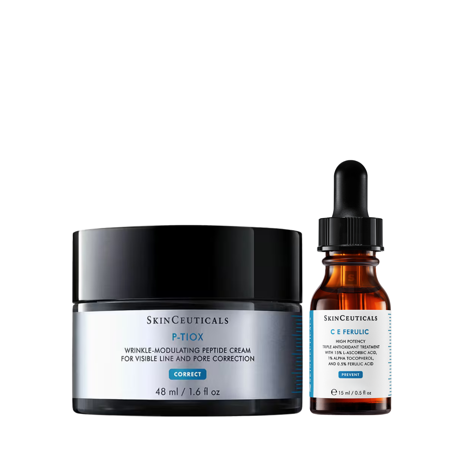 SkinCeuticals P-Tiox Cream + C E Ferulic Double Up Duo Bundle