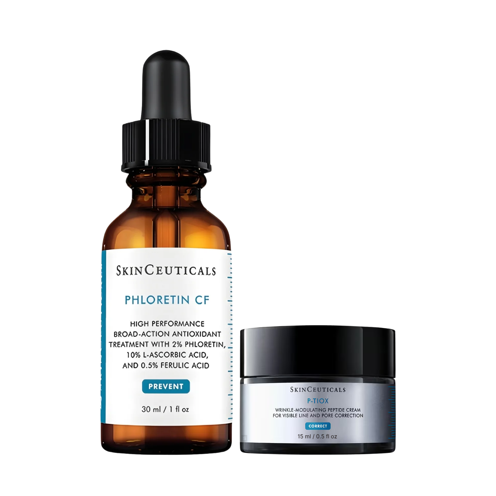 SkinCeuticals Phloretin CF + P-Tiox Cream Double Up Duo Bundle