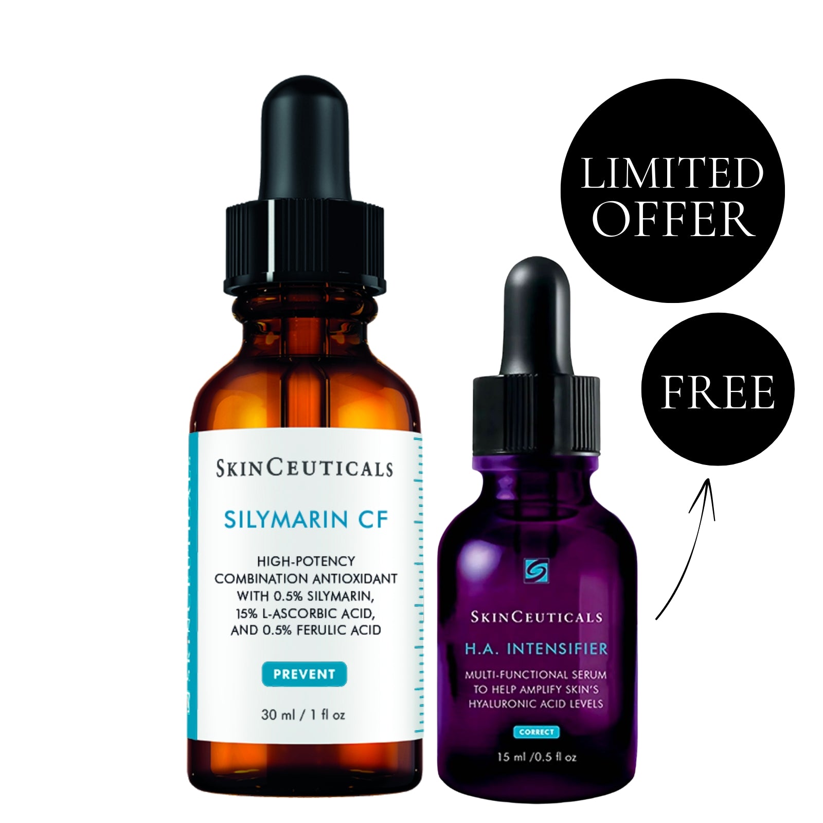 SkinCeuticals | Silymarin CF & H.A. Intensifier Exclusive Bundle