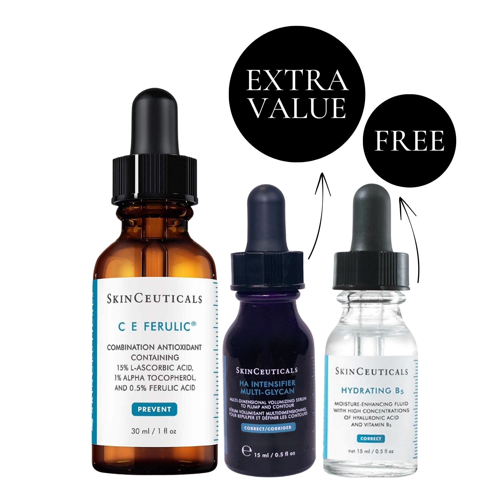 SkinCeuticals | C E Ferulic + HA Intensifier + Hydrating B5 Bundle