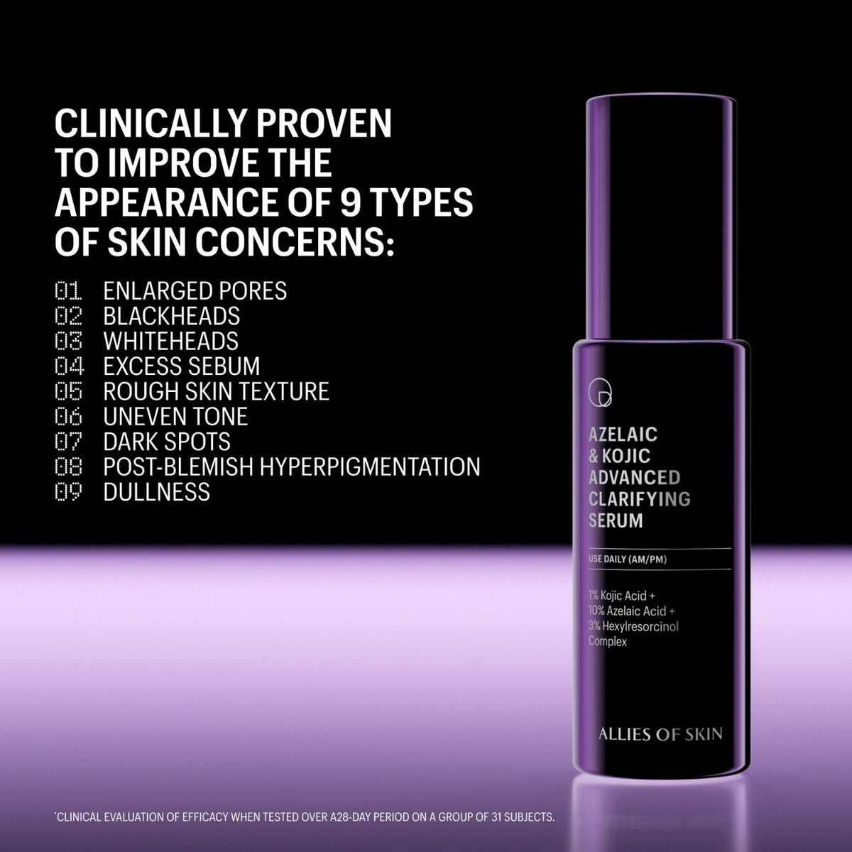 Allies of SkinAllies of Skin Azelaic & Kojic Advanced Clarifying Serum 30mlSkinShop