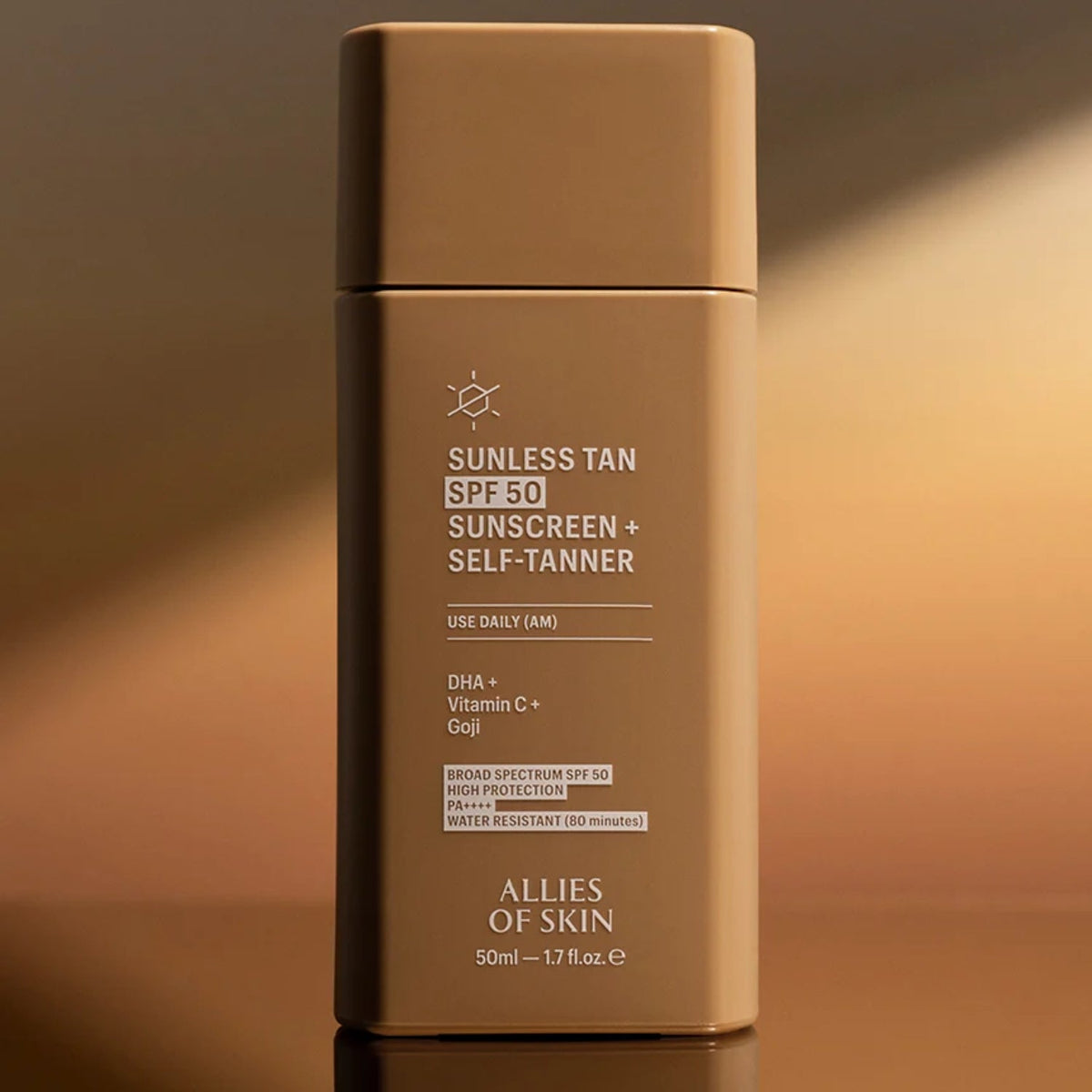 Allies of Skin Sunless Tan SPF 50 Sunscreen + Self-Tanner 50ml SkinShop